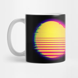Vaporwave Sun Retro Aesthetic Mug